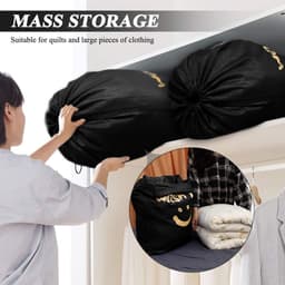 Waszak - Trekbandsluiting - 66x96 cm - Zwart - Nylon — thumbnail 3