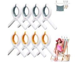 Dailygoods- Handdoekklemmen Set van 5 - Grote Klemmen - Winddicht