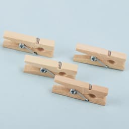 Houten Punaises met Clips - Decoratieve Spelden - Foto's Ophangen - Laat Geen Sporen Achter - 3.6 x 0.7 cm — thumbnail 3