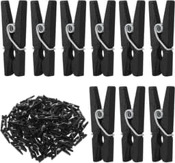 Mini houten knijpers - 100 stuks natuurlijke wasknijpers voor foto clips en DIY decoratie — thumbnail 1