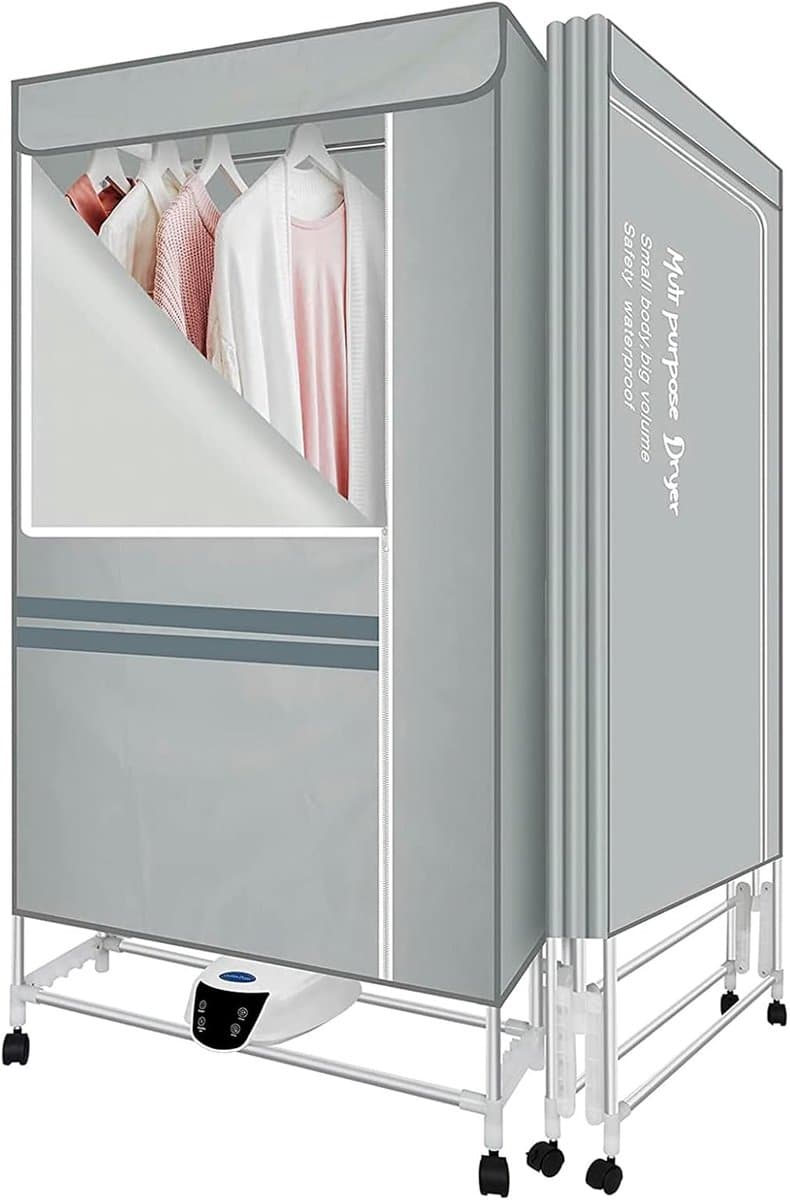 Elektrisch Droogrek met Timer en Afstandsbediening, Opvouwbaar, 1300W — afbeelding 1
