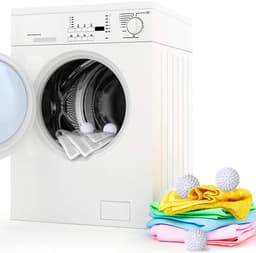 Droogballen voor de was - 6 stuks - niet-giftig - verkorten de droogtijd en verminderen statische elektriciteit. Herbruikbare droogballen - voorkomen klitten - verwijderen dierenharen van wasgoed - beddengoed en kleding. — thumbnail 4