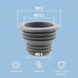Set van 6 afdichtpluggen voor afvoeren van 33 tot 43 mm, adapter voor wasmachines, badkamers en keukens, ideaal voor lekkagepreventie en eenvoudige installatie — thumbnail 4