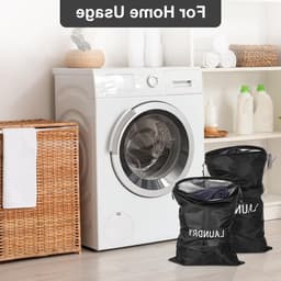 Waterdichte Waszakken Set van 4 - 3 Maten voor Vuile Kleding, Zwemmen en Yoga, Vouwbare Waszakken voor Reizen en Gezinsvakanties — thumbnail 2