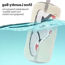 Allecto plus - Herbruikbare waszakken met ritssluiting voor de wasmachine - bescherming voor schoenen - set van 2 - wit — thumbnail 5