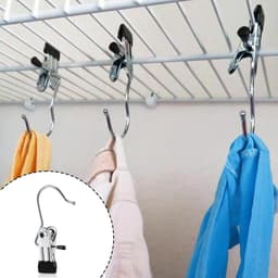 Roestvrijstalen Wasknijpers - 20 Stuks - 360° Draaibare Clips voor Sokken, Handdoeken en Broeken — thumbnail 5