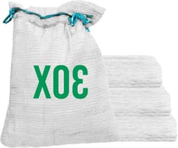 Netzakken - Aardappelzakken Uienzakken - Opslag Groenten Fruit - Ademend Scheurvast - 50 x 80 cm - Wit — thumbnail 1