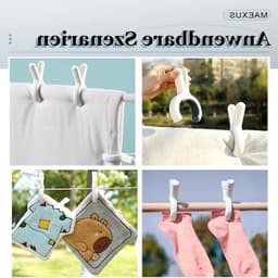 Grote Handdoek Klemmen voor Strandstoelen - 8 Stuks, Handdoek Klemmen, Kledingknijpers, Ideaal voor Badhanddoeken en Strandhanddoeken — thumbnail 4