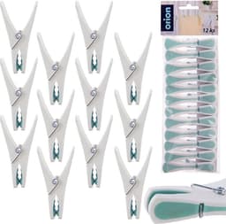 Wasknijpers Plastic 12 stuks - Set - Wasgoedknijpers - Knijpers voor Wasrek - Laundry — thumbnail 5