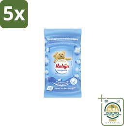 5 x Robijn Droogtrommeldoekjes Morgenfris 20 stuks per verpakking - Grootverpakking - Droogtrommeldoekjes - Wasgoed Drogen - Frisheid Droger - Wasgoed Verzorgen - Kleding Beschermen — thumbnail 1