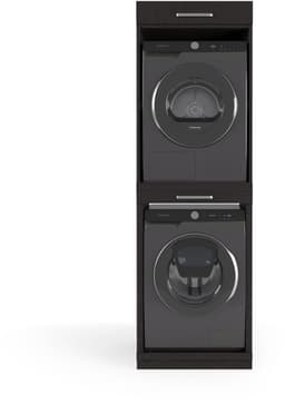 Wasophoogte® Wasmachine Kast Berlin - Wasmachine verhoger - Wasmachine ombouw - 700(D)*665(B)*2110(H) mm - Zwart — thumbnail 1