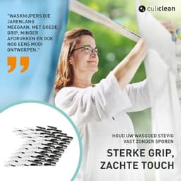 Premium wasknijpers soft clips - 40 stuks in groen-wit voor een duurzaam huishouden — thumbnail 2