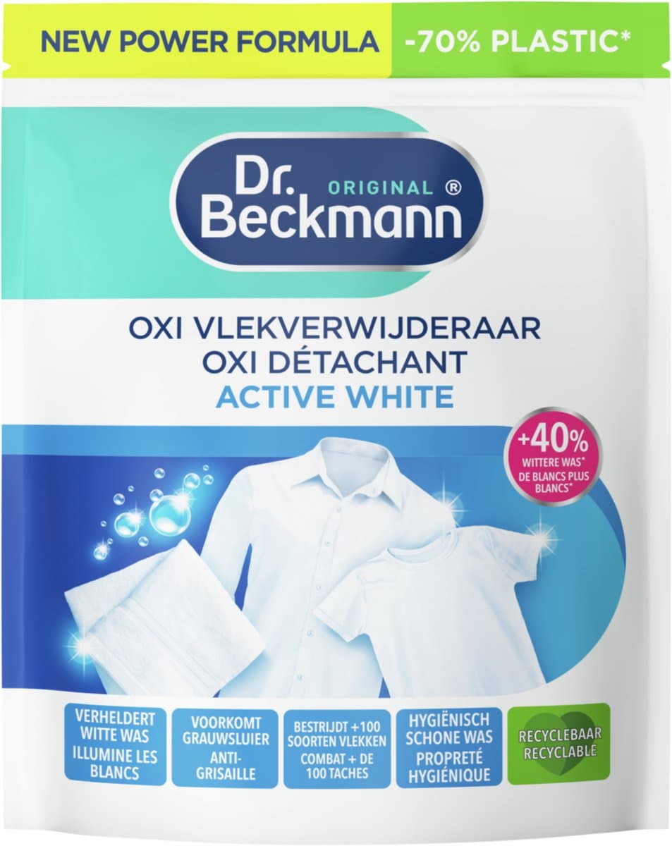 Dr. Beckmann - Active White Poeder – Oxi Power Vlekverwijderaar – Witte Was Witter – Voor Hardnekkige vlekken– 400g — afbeelding 1