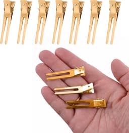 50x Zilveren Metalen Haarspeld Clips Krokodillenklemmen voor Kappers en DIY Haaraccessoires — thumbnail 4