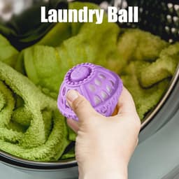 2 stuks Wasmachine wasballen - niet-wasmiddel droger en wasballen voor het verzachten van kleding, verminderen, anti- ontwerp voor thuis, universiteitsslaapzalen, camper, reizen, vakantie, gezinnen — thumbnail 4