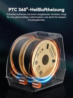 Filament Droger - 3D Print Materiaal - Print Kwaliteit Verbeteren - Dubbele Rol Capaciteit - 48 Uur Timer - Grijs — thumbnail 5