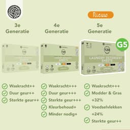 Cosmeau G6 Wasmiddel Wasstrips 100 5-Enzymen Wasbeurten Lentefris - Wasvellen - Wasmiddeldoekjes - Detergent Sheets - Bamboozy — thumbnail 2