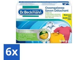 6 x Dr. Beckmann Ossengalzeep 100 gr - Vlekkenverwijderaar - Vlekken Uit Kleding - Tapijt Schoonmaken - Meubels Schoonmaken - Aloë Vera