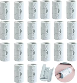 Dekbedclips - Plaatklemmen - 20 Stuks - 3.5*1.7*1.7cm - Stevige Dekbedclips - Stevige Dekbed Klemmen - Dekbedovertrek Clips - Deken Clips - Voorkom dat beddengoedaccessoires verschuiven - Snelle installatie - herbruikbaar - Hoogwaardig ABS - blauw — thumbnail 1