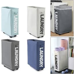 Opvouwbare Wasmand Deluxe - Wasmand met Wielen - Grote Capaciteit - Waterdicht & Multifunctioneel - Donkergrijs — thumbnail 5