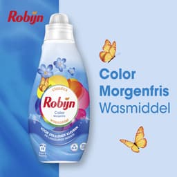 Robijn - Vloeibaar Wasmiddel - Klein & Krachtig - Morgenfris - 6 flessen 114 wasbeurten - Voordeelverpakking — thumbnail 3