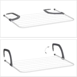 2x droogrek hangend - wasrek balkon - wasrekje verwarming - wasdroogrek camping — thumbnail 4