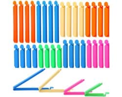 Ibenzoa® Herbruikbare Sluitclips Set van 32 Stuks in Verschillende Kleuren voor Keuken en Snackverpakkingen