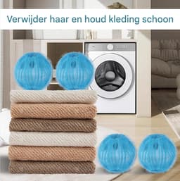 Maxenza Wasballen voor wasmachine - 24 stuks - Anti-pluis - Wasbollen - Anti haar - Ook geschikt voor dierenharen — thumbnail 3