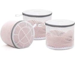 3-pack duurzame honingraat waszakken voor delicate stoffen, ondergoed, 7 x 7 x 6 inch