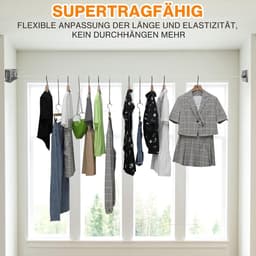 Uittrekbare waslijn - anti-doorhang-design - 5,1 meter - roestvrij staal — thumbnail 4