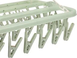 Benson Droogcarrousel - 2x - groen - kunststof - 32 clips/knijpers - 30 x 40 cm - droogmolen — thumbnail 2