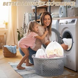 Set van 4 Wasnetten voor Wasmachine - Waszakken met Koord en Stopper, Geschikt voor Kleding, Beddegoed en Dekens in Diverse Maten — thumbnail 2
