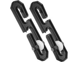 2 Stuks Outdoor Kledinglijn Scheiding Pulley Robuuste Kunststof voor Zware Ladingen Multifunctionele Kledinglijn Spreader voor Buitengebruik Aluminium Kunststof Design
