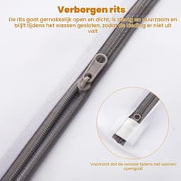 Set van 5 Wasnetten voor de Wasmachine, Waszak met Rits voor Kleding, Ondergoed en Babykleding (30 x 40 cm / 40 x 50 cm / 50 x 60 cm) — thumbnail 4