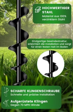 Grondankers voor zware belasting, 4 stuks (65 cm), trampoline-grondanker voor tuin, schuur - ShopVlot — thumbnail 2