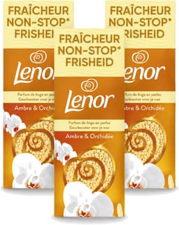 3 x Lenor – Geurbooster – Amber & Orchidee – 12 Wasbeurten – 155 g - Voordeelverpakking - 3 stuks — thumbnail 1