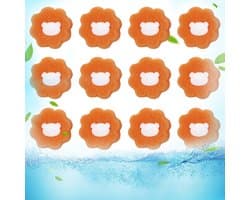 12 stuks haarvangers, wasmachine, wasballen, herbruikbaar, voor het verwijderen van haren, pluisjes en stof van honden en katten (oranje)