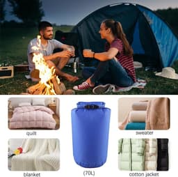 Tassen voor watersport, strandrugzak voor heren, ideaal voor boottochten en outdoor-activiteiten, Blauw, 70L, watertassen — thumbnail 5