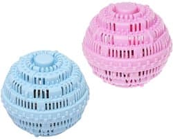 Dailygoods- Wasverzachterballen Innovatief Ontwerp - Wasbollen voor Wasmachine - Droogballen - Herbruikbare Wasballen - Verbeterde Reiniging - 2 Stuks