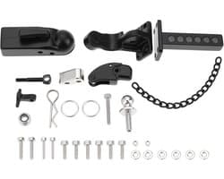 1Set 1:10 RC Crawler Trailer Hook + Drop Hitch Receiver for 1/10 SCX10 90046 90047 Compatible with Traxxxas TRX4 RC