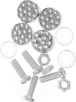 1set Bevestigingsschroeven Voor Decoratieve Kentekenplaten Metalen Clips Voor Kentekenplaatmontage Eenvoudige Installatie Duurzaam Ontwerp Voor Auto — thumbnail 1