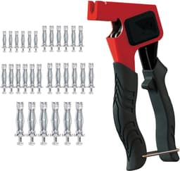 Montagetang voor hollewandpluggenset, gipsplaatpluggenset, met schroeven met 30 stuks M4/M5/M6 holle metalen pluggen. — thumbnail 1