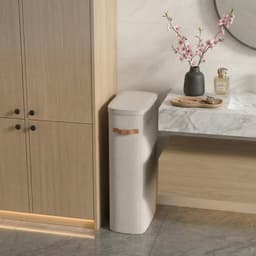 HHHK - Wasmand 65L - Beige - 32x39x75cm - Wasmand met Deksel - Waszak - Uitneembare Waszak - Laundry Basket - Wassorteerder — thumbnail 4