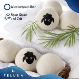Set van 6 Wol Droogballen voor Wasdroger — thumbnail 3