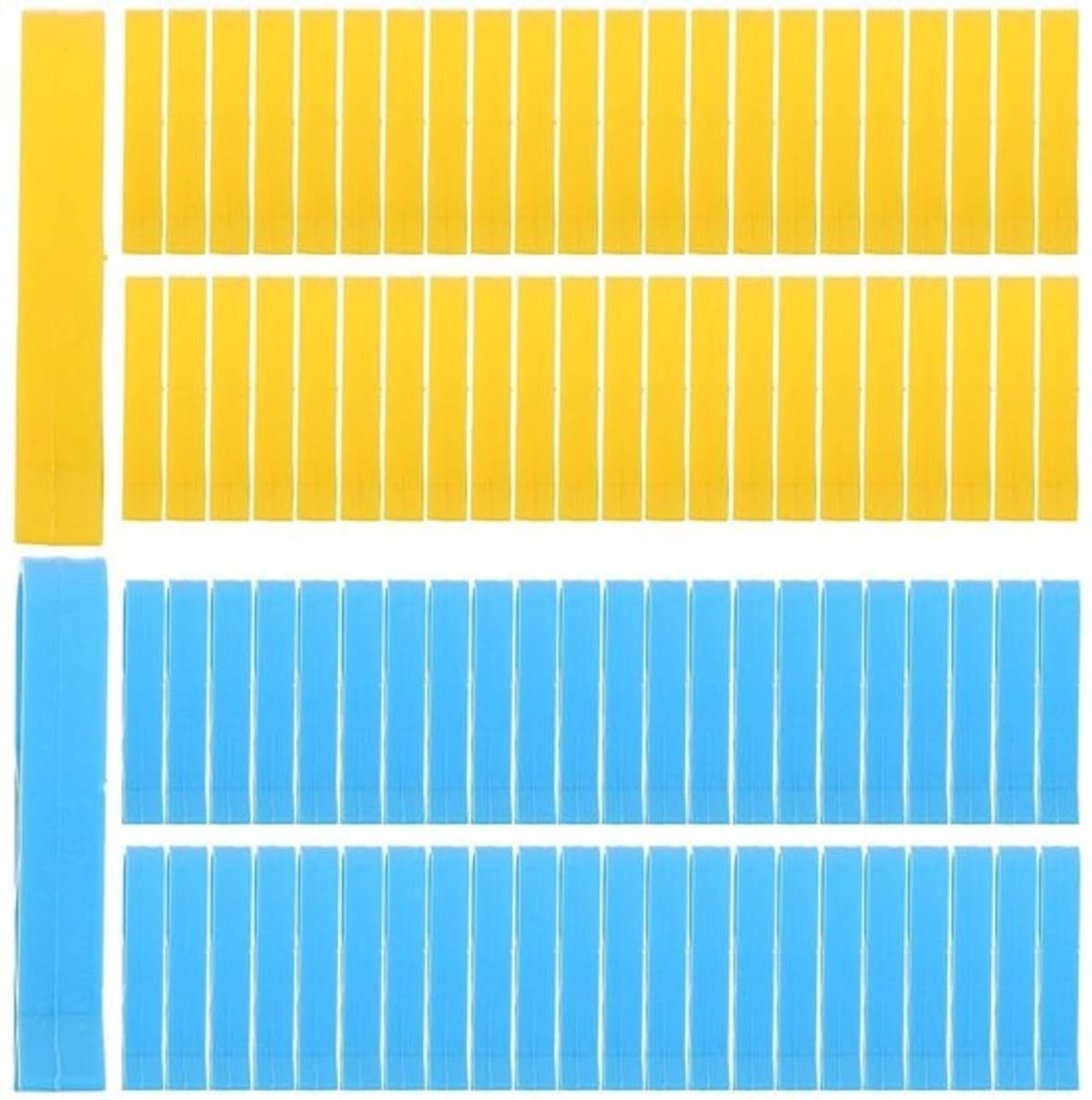 Prullenbakklemmen - Clips voor vuilniszakken - Afvalbeheer - Stevige zakbevestiging - 100 stuks - Diverse kleuren — afbeelding 1