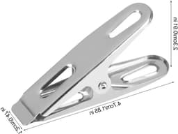 Kledingknijpers RVS - Waslijnprikkers Klemmen - Kleding Drogen - Roestvrij Windproof - 20 stuks - Zilver — thumbnail 1