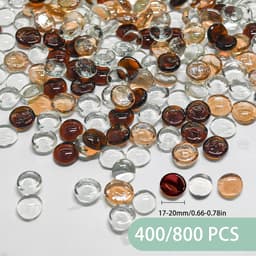 Decoratieve Glazen Kiezels 800 Stuks, 17-20mm Rond, Perfect voor Aquariums, Tuin, en Knutselprojecten — thumbnail 5