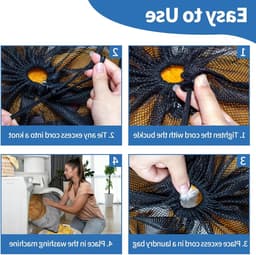 Grote Waszakken met Trekkoord: 4 Stuks voor Kleding, Dekbedhoezen, Reizen en Speelgoed (30x40/60x90cm) — thumbnail 5