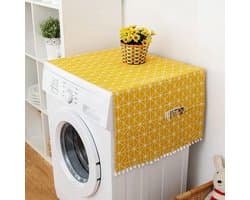 Katoenen linnen stofdichte hoesbeschermer voor koelkast, tafel en wasmachine - Geel - Bescherming - Stofbescherming - Huishouden