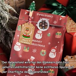 100 stuks houten wasknijpers voor feestdagen, kleine knijpers voor foto's en adventskalender — thumbnail 4